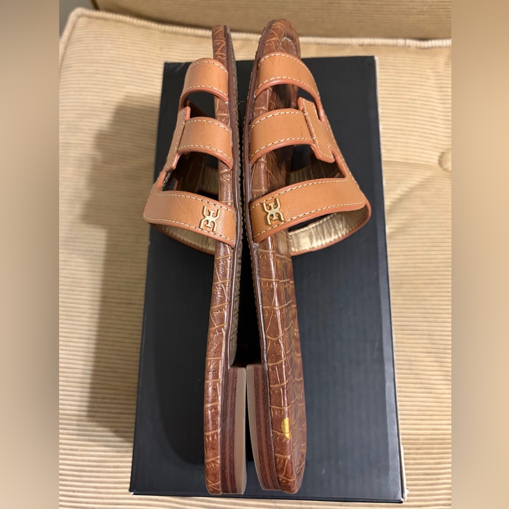 🔥NWT Sam Edelman Bay Slide Sandal in Saddle Brown - Size 8.5 - Picture 13 of 15